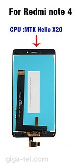 Xiaomi Note 4 LCD+touch MTK version black OEM