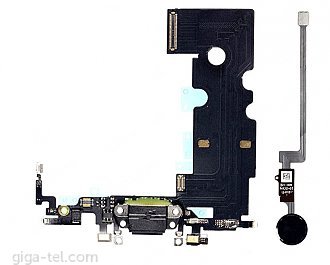 Iphone 8 universal charging+fingeprint flex black