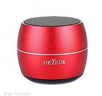 TWS Sheyeda Mini bluetooth speaker red