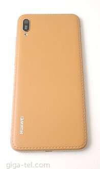 Huawei Y6 2019 battery cover brown leather