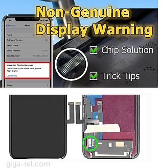 iPhone 11 LCD suitable for replacing the IC chip from the original LCD (after replacement, the phone does not display a message about non-original LCD), Can also be used without the need to replace the IC