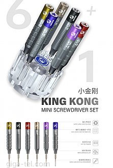 Mechanic profi screwdrivers SET 6pcs+stand