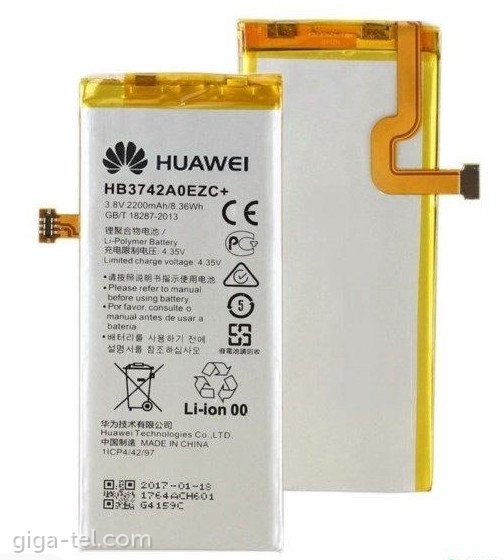 Om toestemming te geven voor de hand liggend geeuwen Huawei P8 Lite battery OEM - HB3742A0EZC+