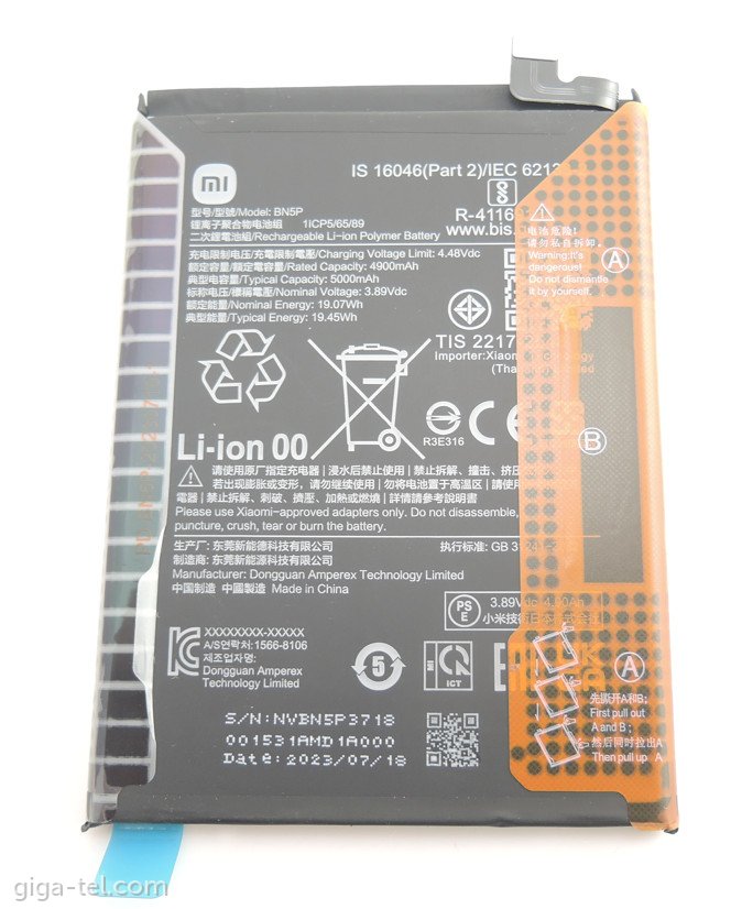 Xiaomi BN5P battery