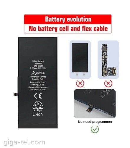 iPhone 12 Pro Max battery- BMS connector ready(crack)