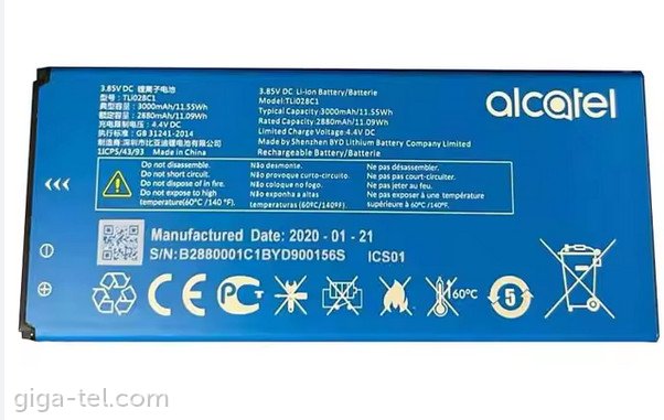 Alcatel Tli028C1 battery