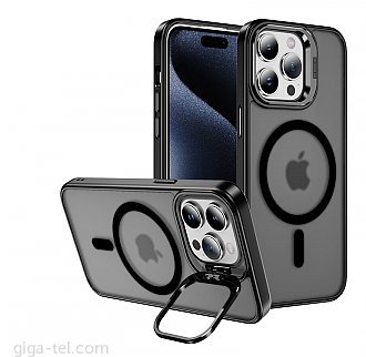 iPhone 16 Plus magnetic TPU case with camera holder black