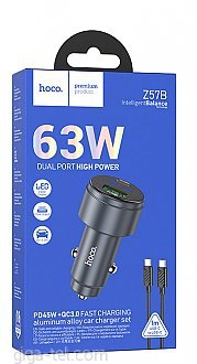 Hoco Z57B car charger+USB-C / USB-C cable