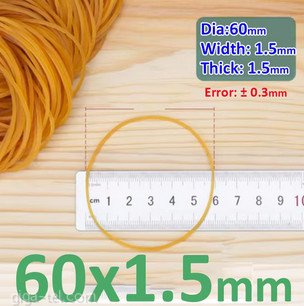 Rubber bands 60x1.5mm / SET 100pcs