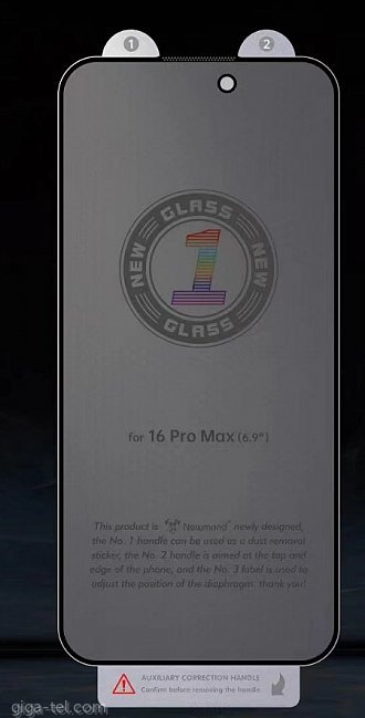 iPhone 14 Pro privacy Bubble Free tempered glass