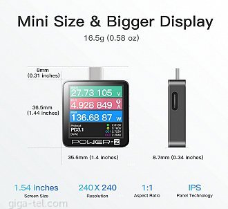 Power-Z KM003C Portable USB-charging Tester