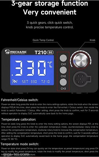 Mechanic T210SE soldering station