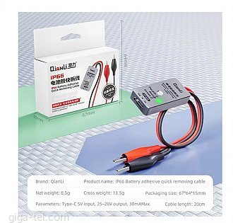 Qianli IP66 battery adhesive removing cable